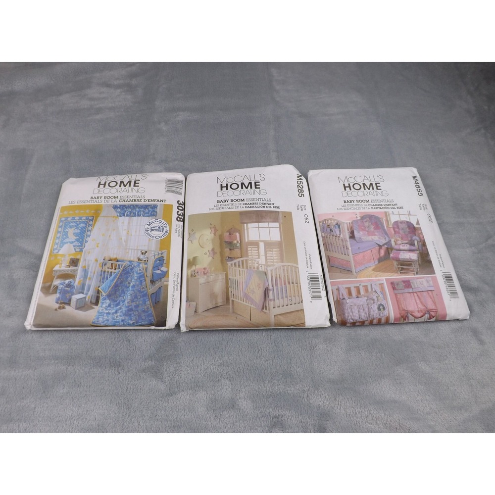 McCall's‎ Patterns Baby Room Essentials New Set of 3